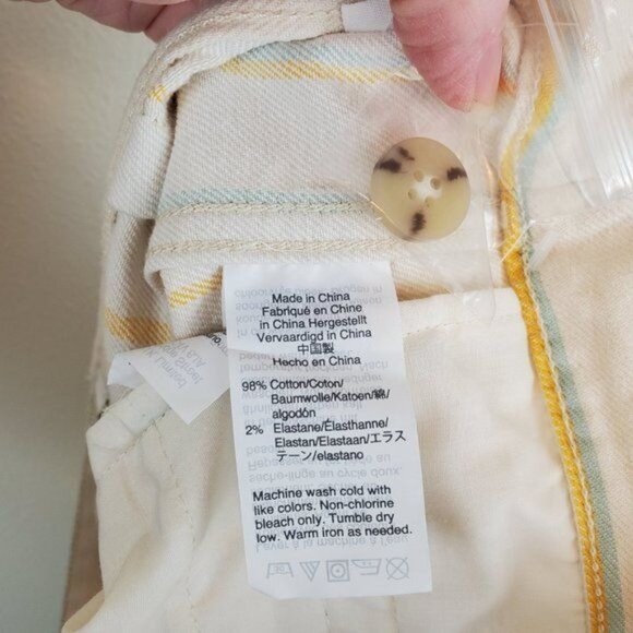 Madewell Emmett wide-leg crop in Stripe - Picture 9 of 9